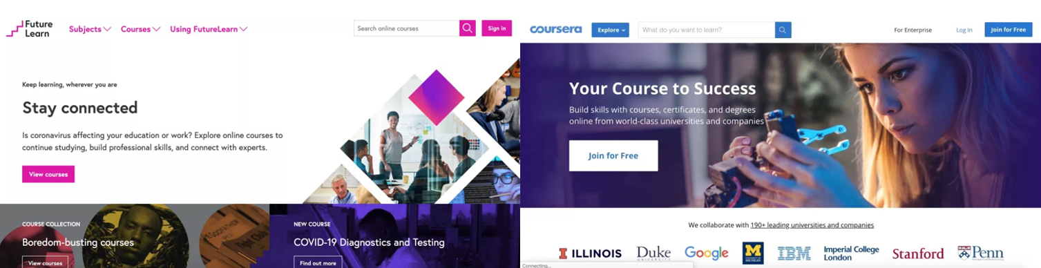 Future learn和Coursera官网