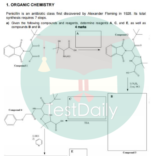 IChO国际化学奥林匹克竞赛有机化学推断题