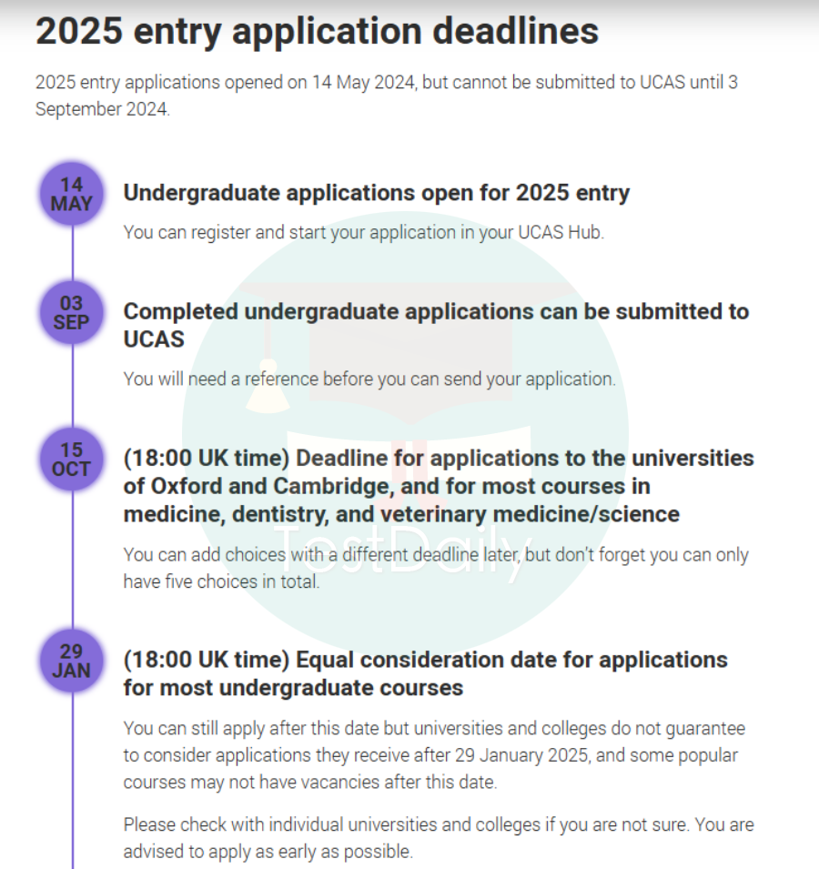 2025年入学申请截止日期