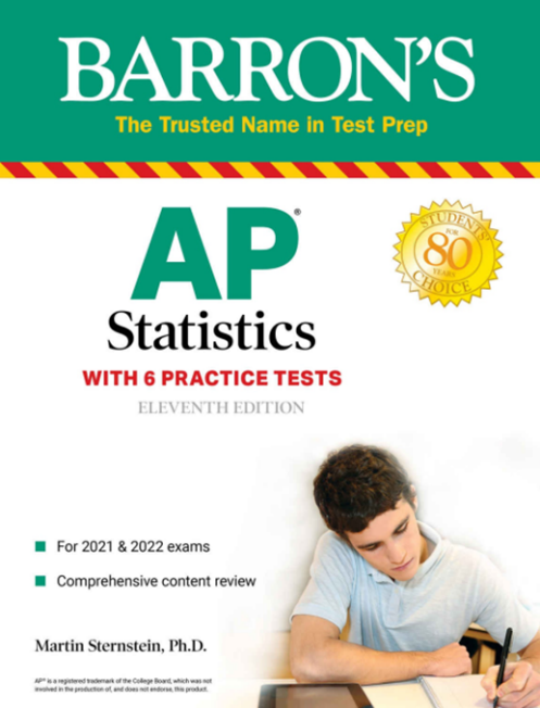 AP统计学推荐教辅Barron’s AP Statistics with 6 Practice Tests